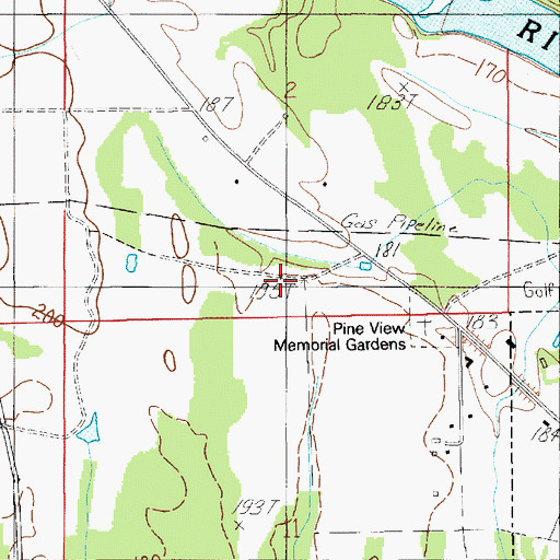 Topographic Map of Quail Run, AL