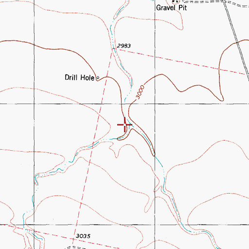 Topographic Map of Carrizo Draw, TX
