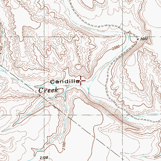 Topographic Map of Cedar Creek, TX