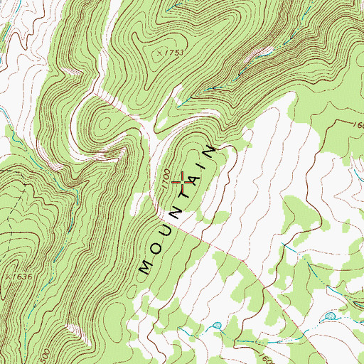Topographic Map of Cedar Mountain, TX