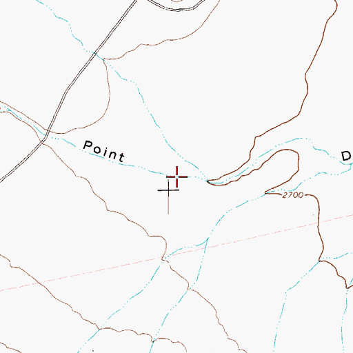 Topographic Map of Chalk Draw, TX