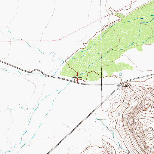 Topographic Map of Cherry Canyon, TX