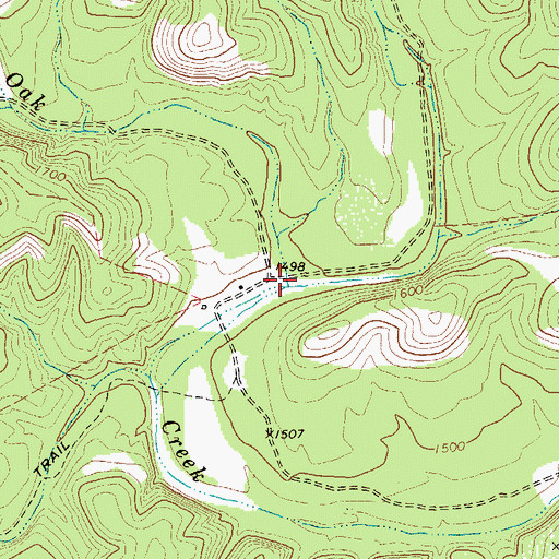 Topographic Map of Cherry Draw, TX