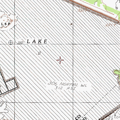 Topographic Map of Cherry Slough, TX
