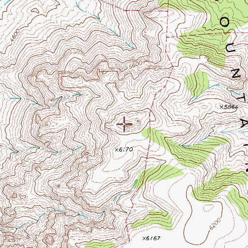 Topographic Map of Chinati Mountains, TX