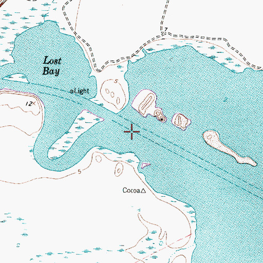 Topographic Map of Chocolate Bayou, TX