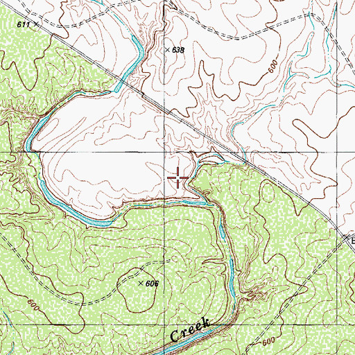 Topographic Map of Chupadera Creek, TX