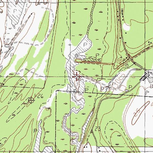 Topographic Map of Clayton Bayou, TX