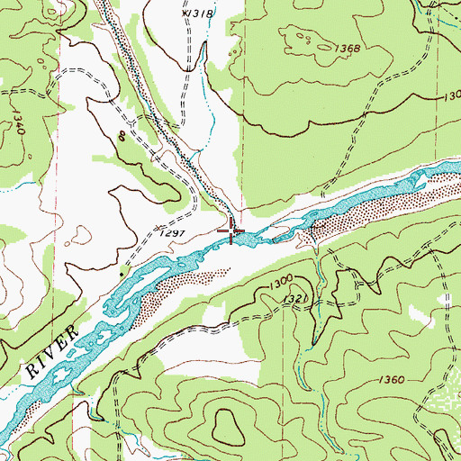 Topographic Map of Comanche Creek, TX