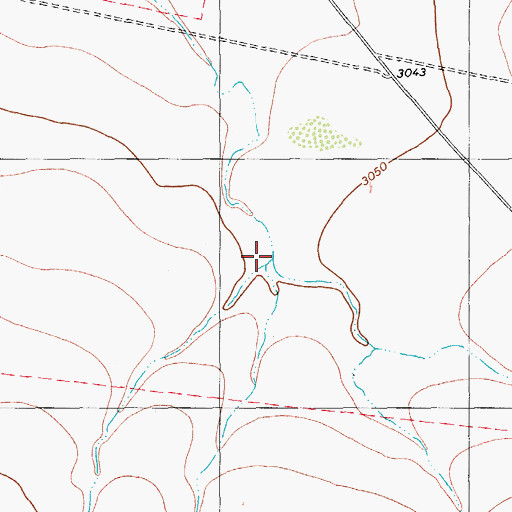 Topographic Map of Conger Draw, TX