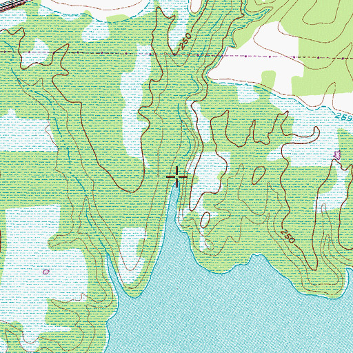 Topographic Map of Conn Creek, TX