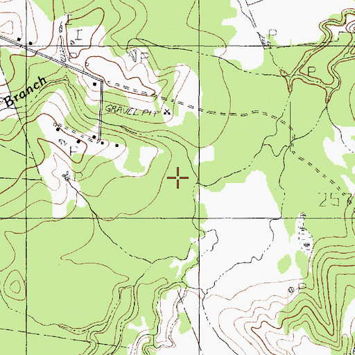 Topographic Map of Conner Branch, TX