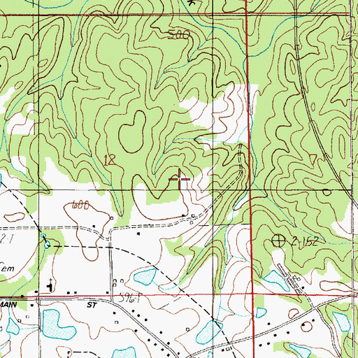 Topographic Map of Shores Wildlife Conservation Club, AL