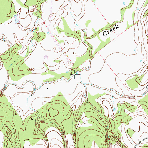 Topographic Map of Coots Branch, TX