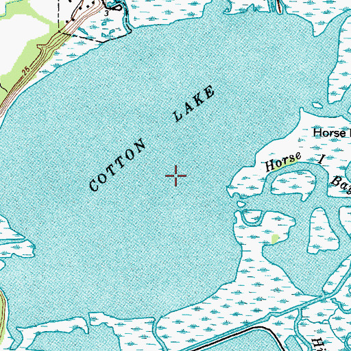 Topographic Map of Cotton Lake, TX