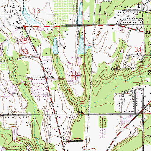Topographic Map of Stanholt-Elmore High School, AL