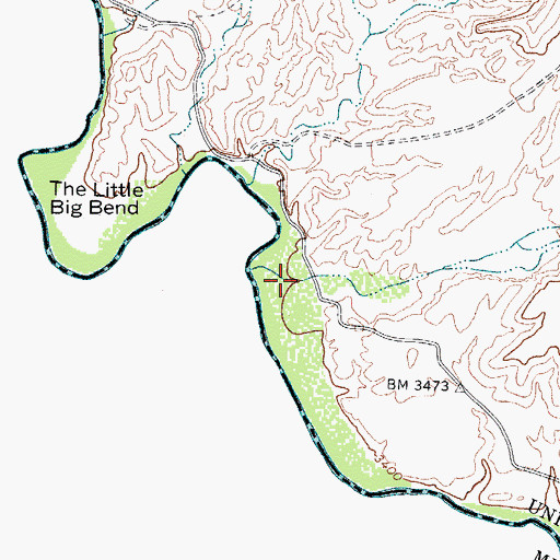 Topographic Map of Cow Arroyo, TX