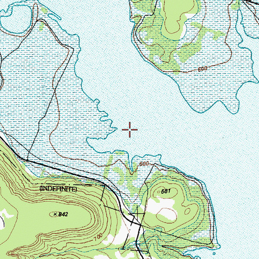 Topographic Map of Cowhouse Creek, TX
