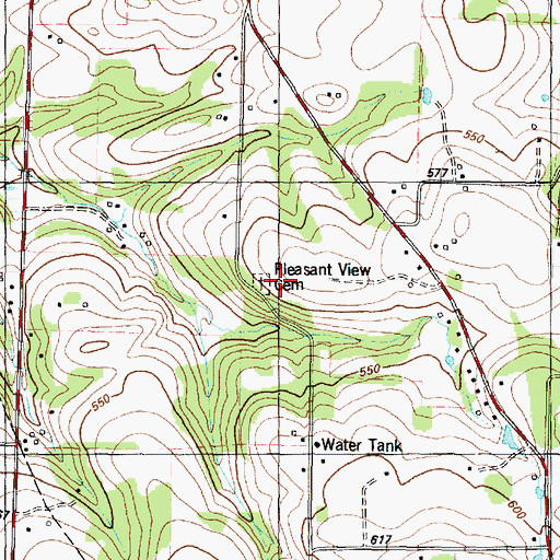 Topographic Map of Craft School, TX