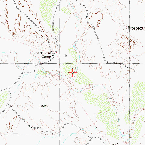 Topographic Map of Crystal Creek, TX
