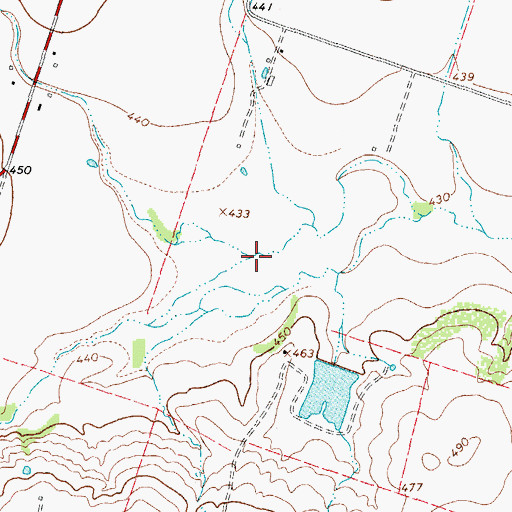 Topographic Map of Cubhunt Branch, TX