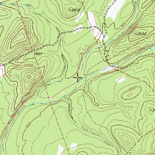 Topographic Map of Cutting Pen Draw, TX