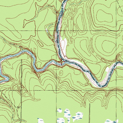 Topographic Map of Cypress Creek, TX