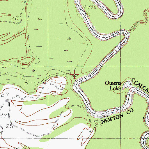Topographic Map of Cypress Creek, TX