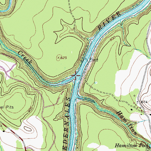 Topographic Map of Cypress Creek, TX