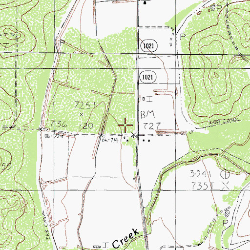 Topographic Map of D Havin, TX