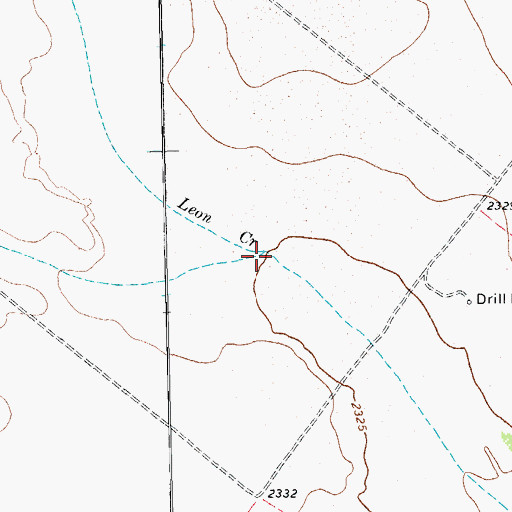 Topographic Map of Diamond Y Draw, TX