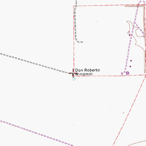 Topographic Map of Don Roberto Windmill, TX