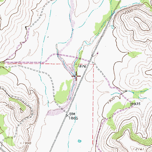 Topographic Map of Dry Devils River, TX