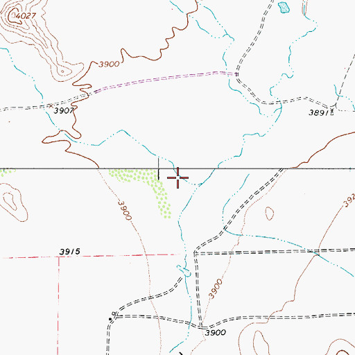 Topographic Map of Eagle Flat Draw, TX