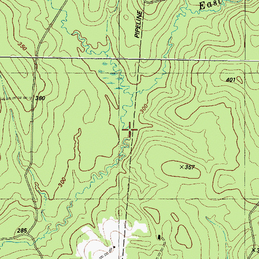Topographic Map of East Menard Creek, TX