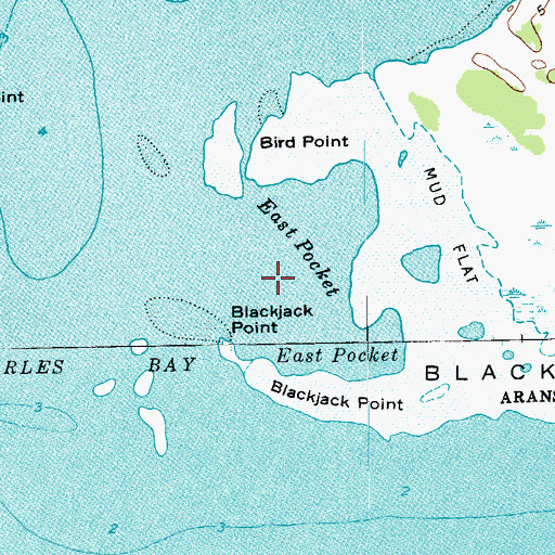 Topographic Map of East Pocket, TX