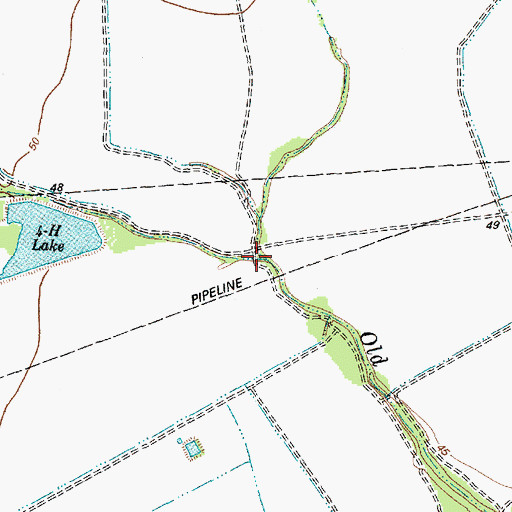 Topographic Map of East Prong Old River, TX