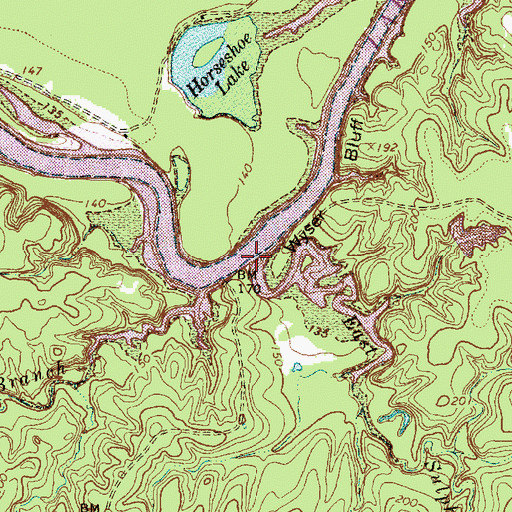 Topographic Map of East Sulphur Branch, TX