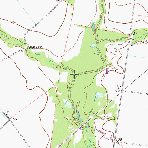 Topographic Map of East Turkey Creek, TX