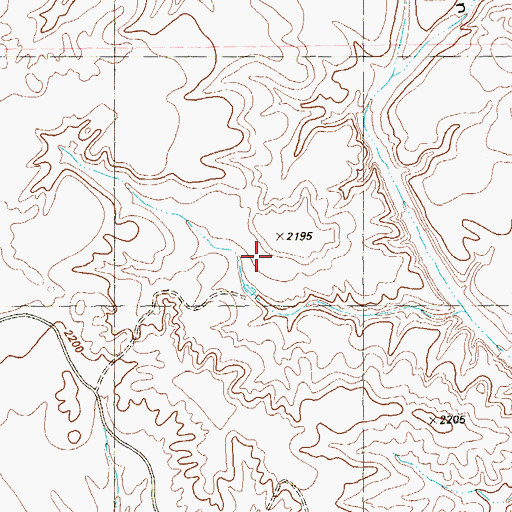 Topographic Map of Elders Ranch, TX