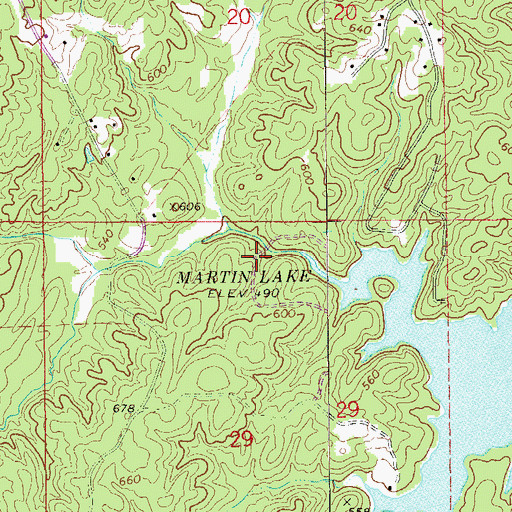 Topographic Map of Andrew Jackson, AL