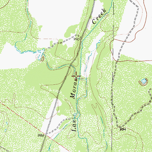 Topographic Map of Elm Creek, TX