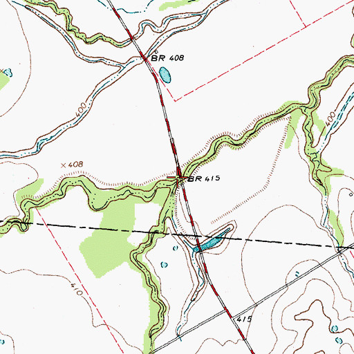 Topographic Map of Elm Creek, TX