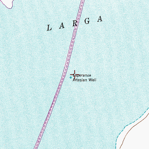 Topographic Map of Esperanza Artesian Well, TX