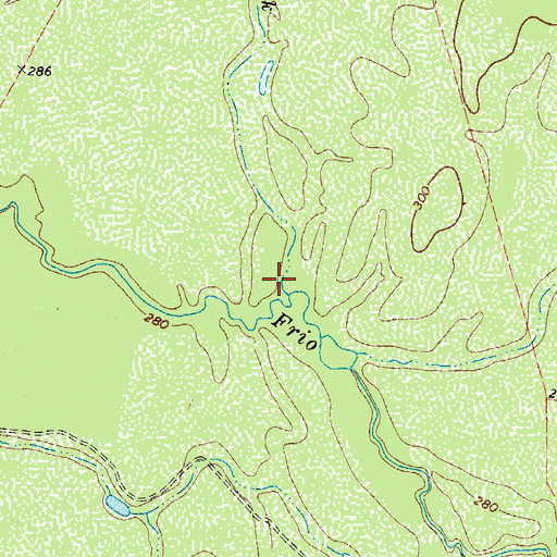 Topographic Map of Esperanza Creek, TX