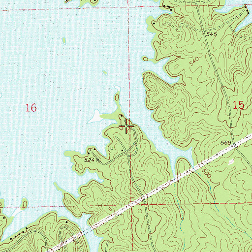 Topographic Map of Bama Park, AL
