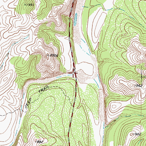 Topographic Map of Fourmile Draw, TX