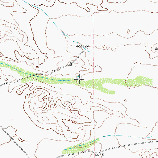 Topographic Map of Frijole Draw, TX