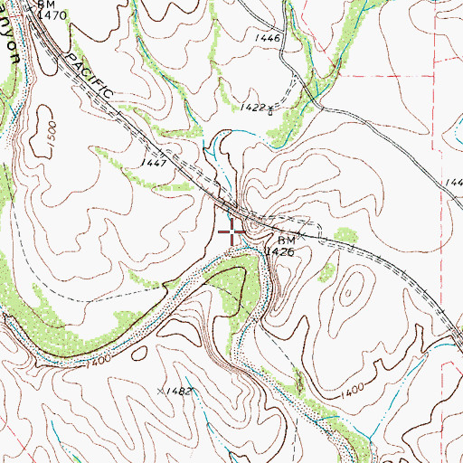 Topographic Map of G4 Canyon, TX