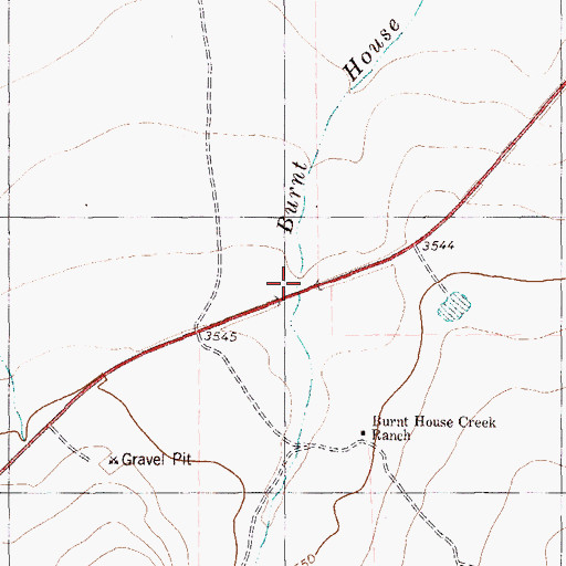 Topographic Map of Gilliland Canyon, TX